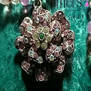 VINTAGE Signed R. J. Graziano Cut Crystal Necklace